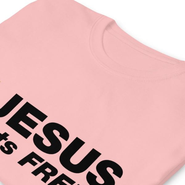 Short Sleeve T-Shirt - Jesus sets FREE! (light) - Image 14