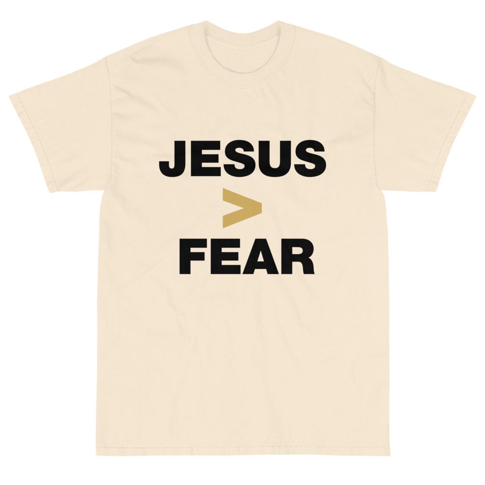 Short Sleeve T-Shirt - Jesus > Fear (light) - Image 12