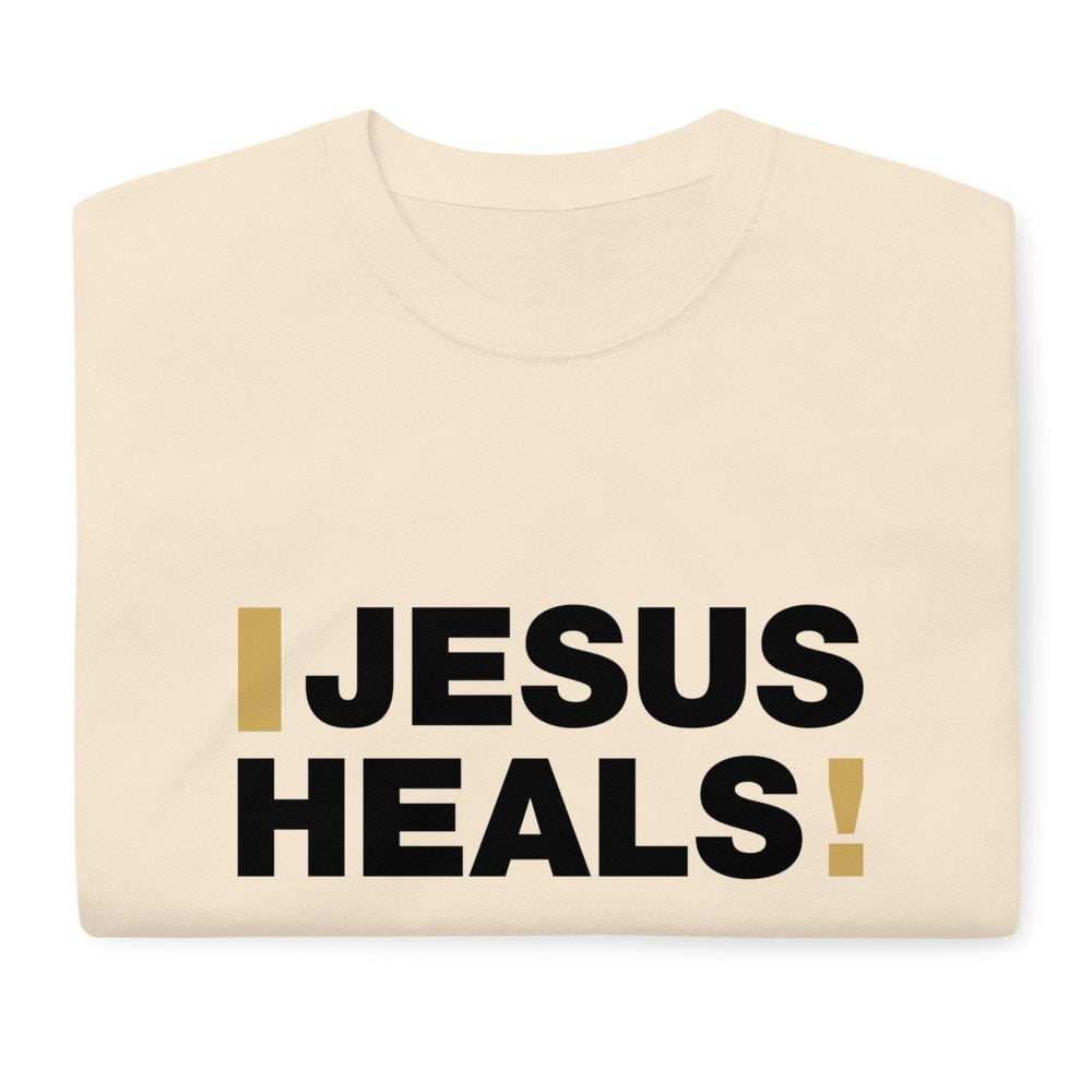 Short Sleeve T-Shirt - Jesus Heals! (light) - Image 15
