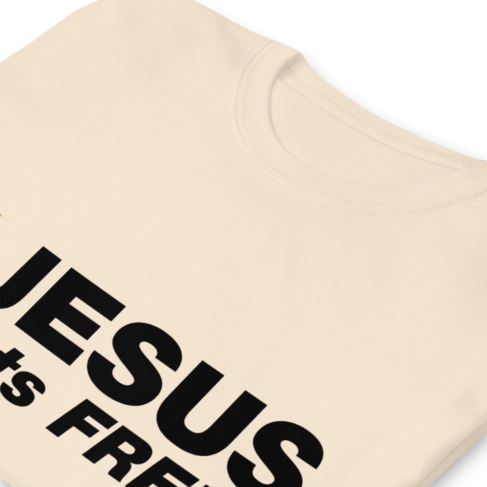 Short Sleeve T-Shirt - Jesus sets FREE! (light) - Image 15