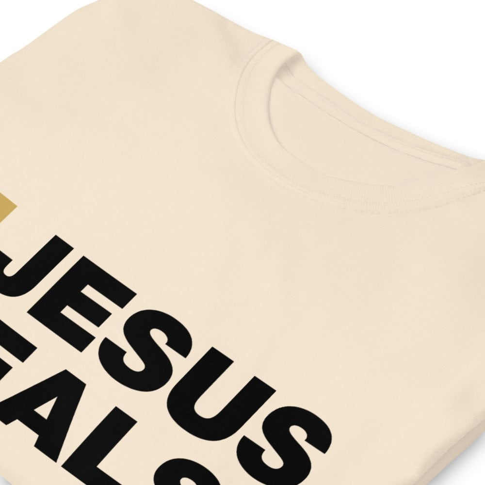 Short Sleeve T-Shirt - Jesus Heals! (light) - Image 16