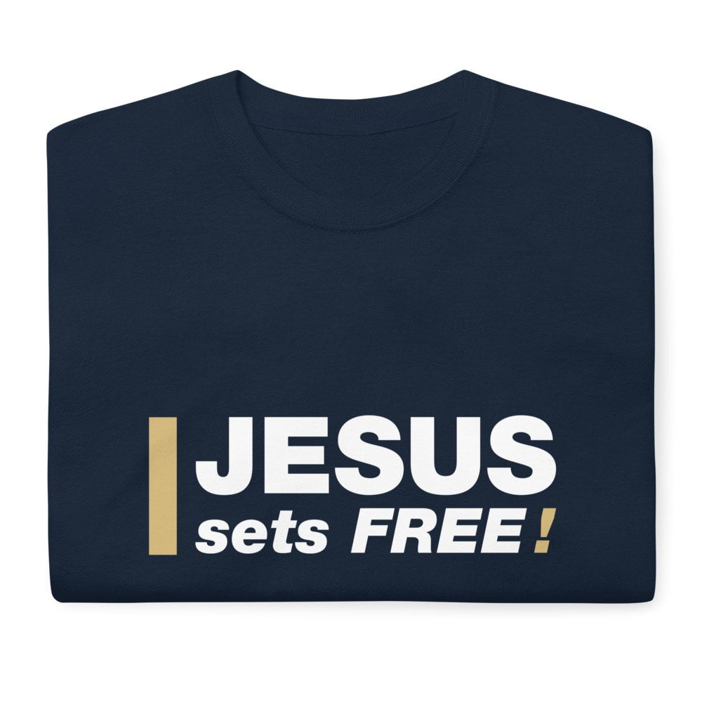 Short Sleeve T-Shirt - Jesus sets FREE! - Image 7