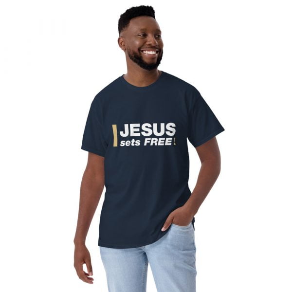 Short Sleeve T-Shirt - Jesus sets FREE! - Image 8