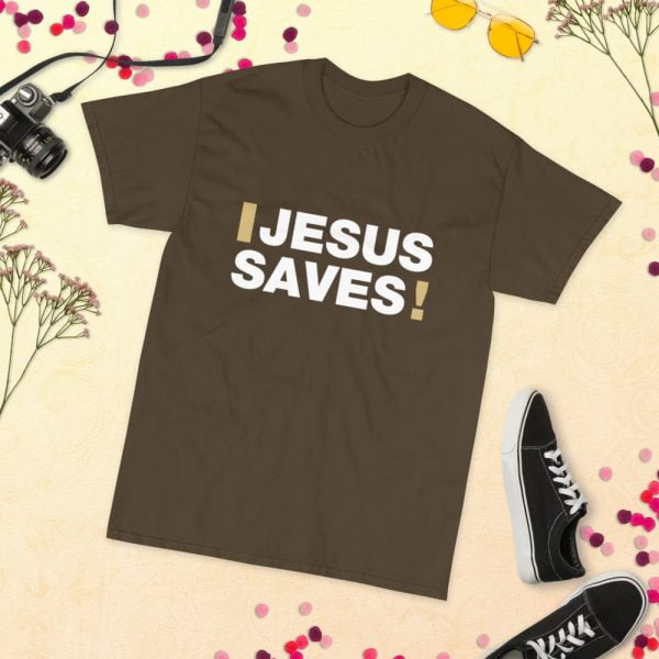 Short Sleeve T-Shirt - Jesus Saves! - Image 14