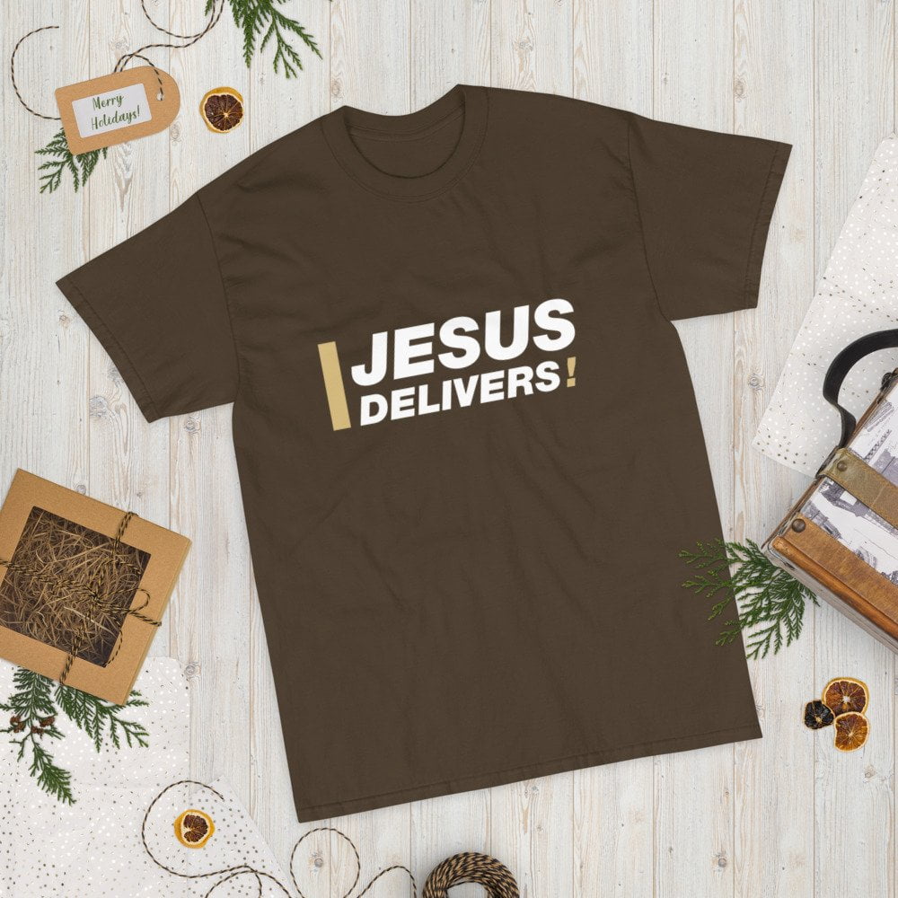 Short Sleeve T-Shirt - Jesus Delivers! - Image 4