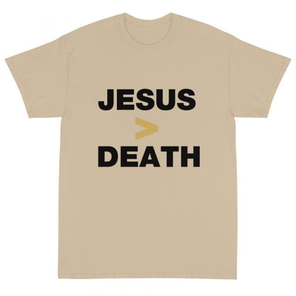 Short Sleeve T-Shirt - Jesus > Death (light) - obrazek 2
