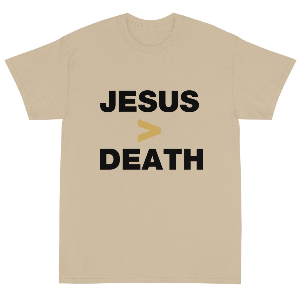 Short Sleeve T-Shirt - Jesus > Death (light) - Image 2