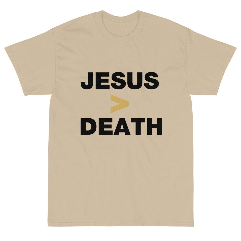 Short Sleeve T-Shirt - Jesus > Death (light) - Image 3
