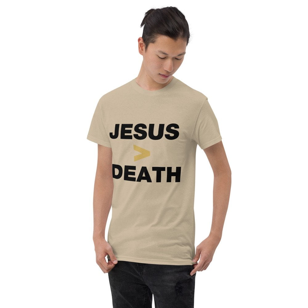 Short Sleeve T-Shirt - Jesus > Death (light) - Image 4