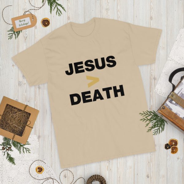 Short Sleeve T-Shirt - Jesus > Death (light) - obrazek 5