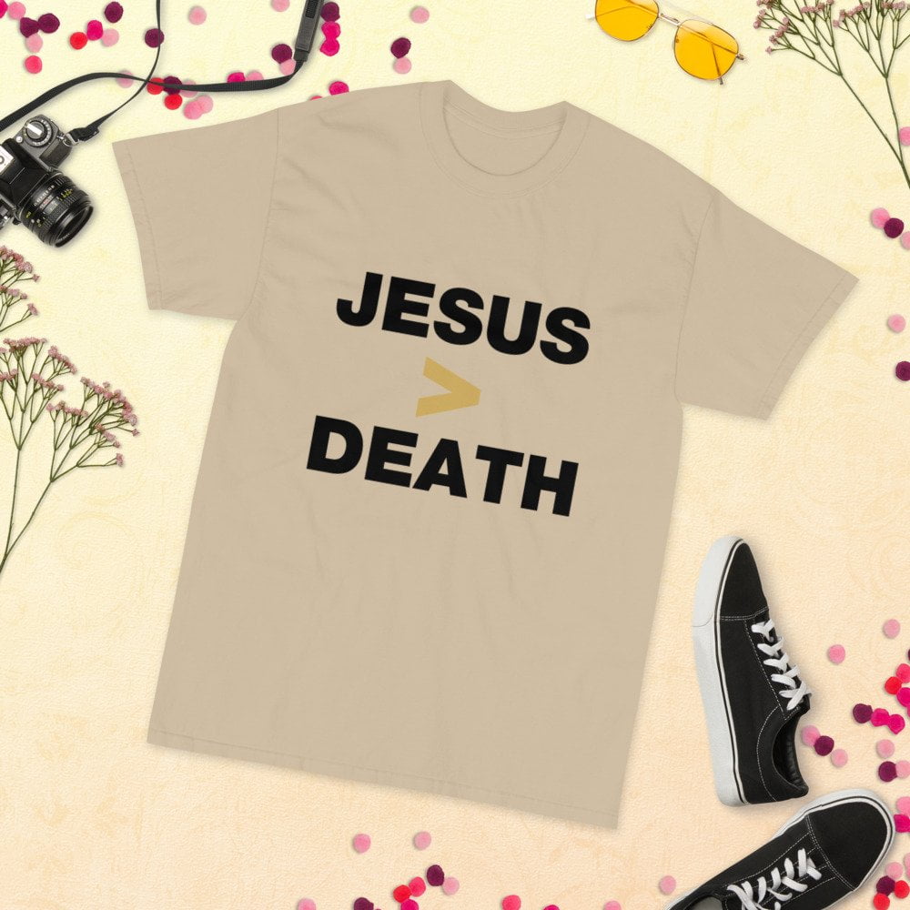 Short Sleeve T-Shirt - Jesus > Death (light) - Image 6