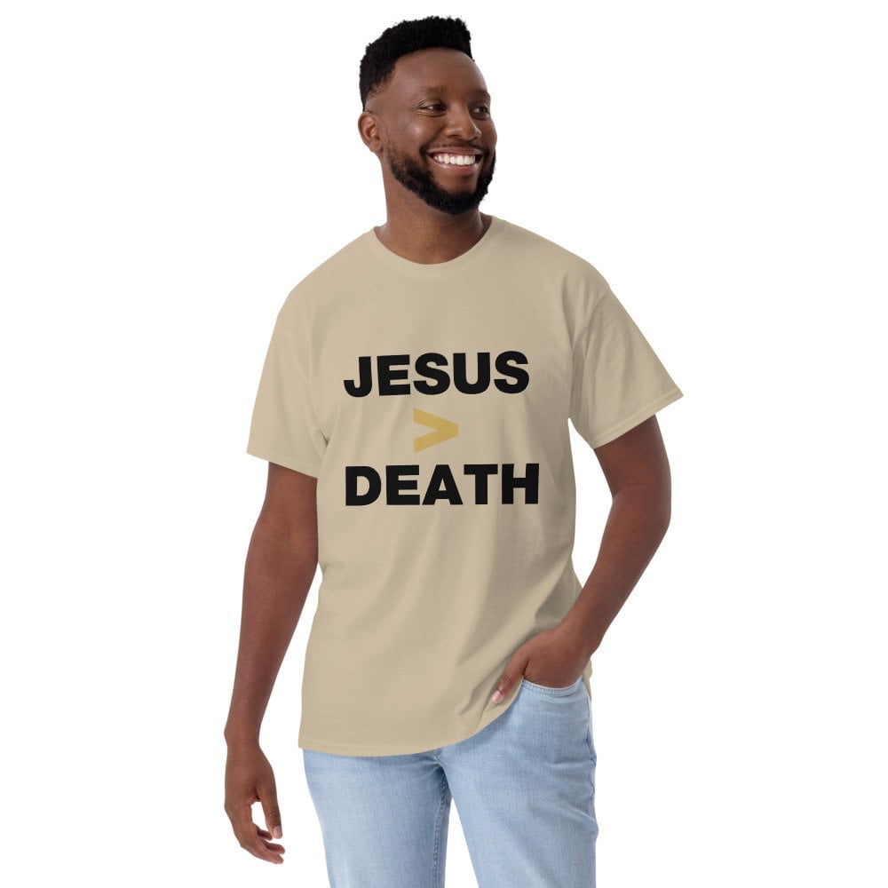 Short Sleeve T-Shirt - Jesus > Death (light) - Image 7