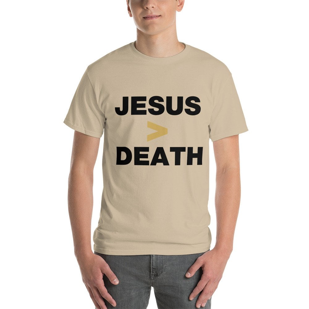 Short Sleeve T-Shirt - Jesus > Death (light) - Image 8