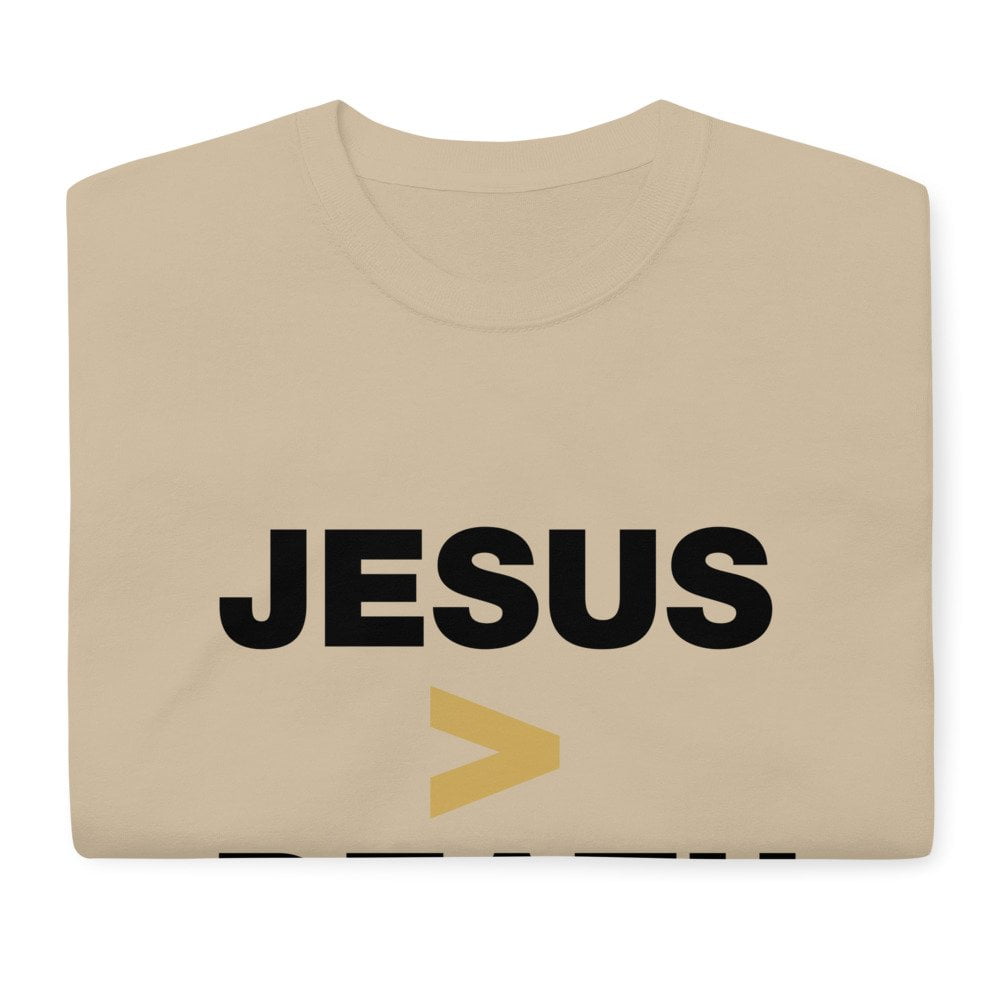 Short Sleeve T-Shirt - Jesus > Death (light) - Image 9
