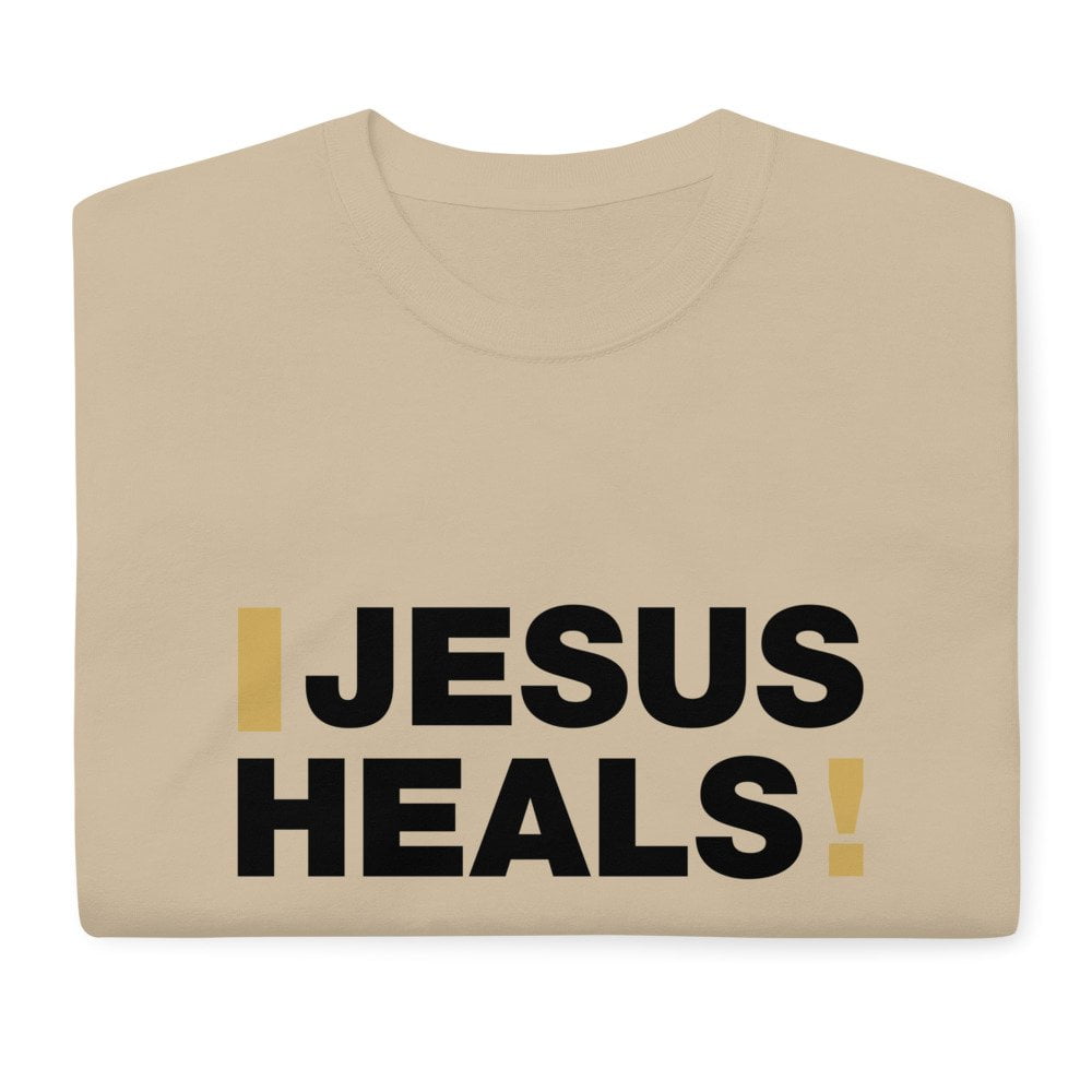 Short Sleeve T-Shirt - Jesus Heals! (light) - Image 9
