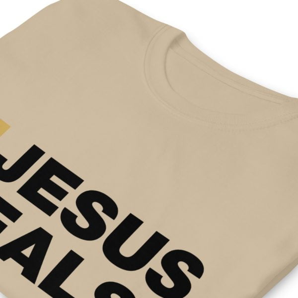 Short Sleeve T-Shirt - Jesus Heals! (light) - Image 10