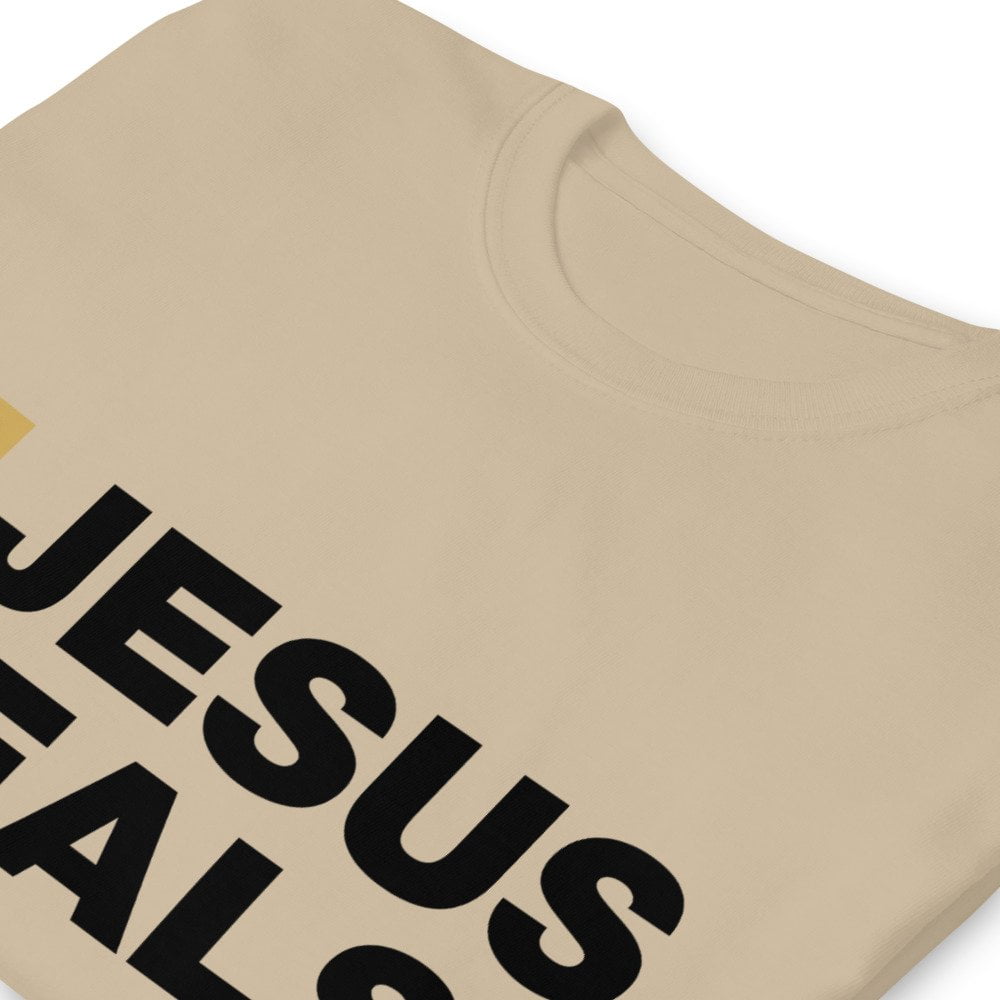 Short Sleeve T-Shirt - Jesus Heals! (light) - Image 10