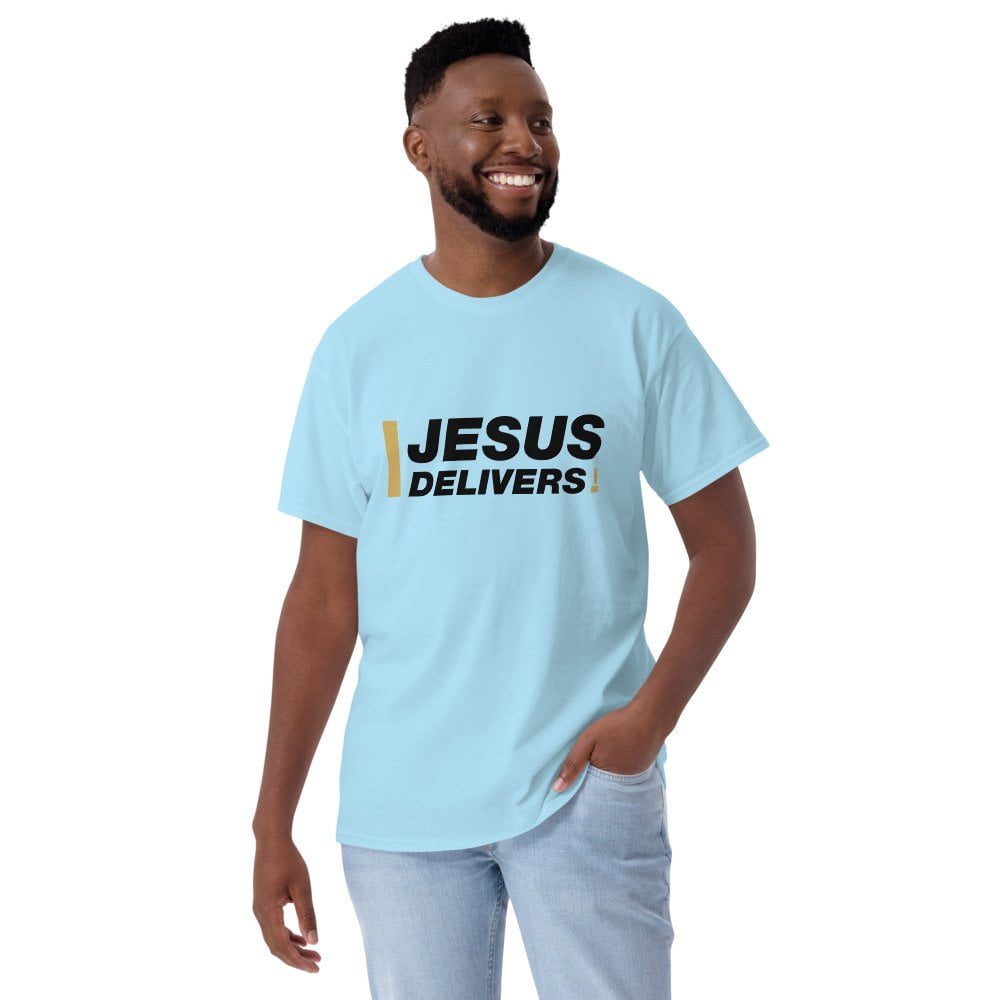 Short Sleeve T-Shirt - Jesus Delivers! (light) - Image 10