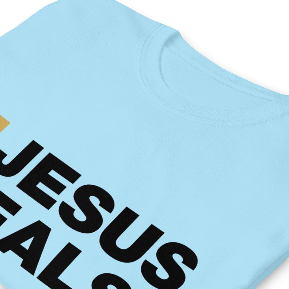 Short Sleeve T-Shirt - Jesus Heals! (light) - Image 14