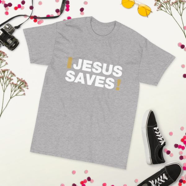 Short Sleeve T-Shirt - Jesus Saves! - Image 17