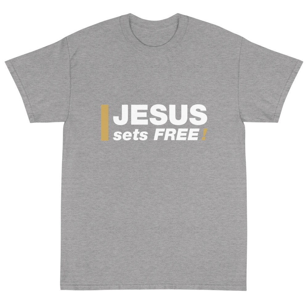 Short Sleeve T-Shirt - Jesus sets FREE! - Image 11