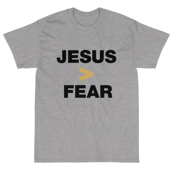 Short Sleeve T-Shirt - Jesus > Fear (light) - Imagen 9