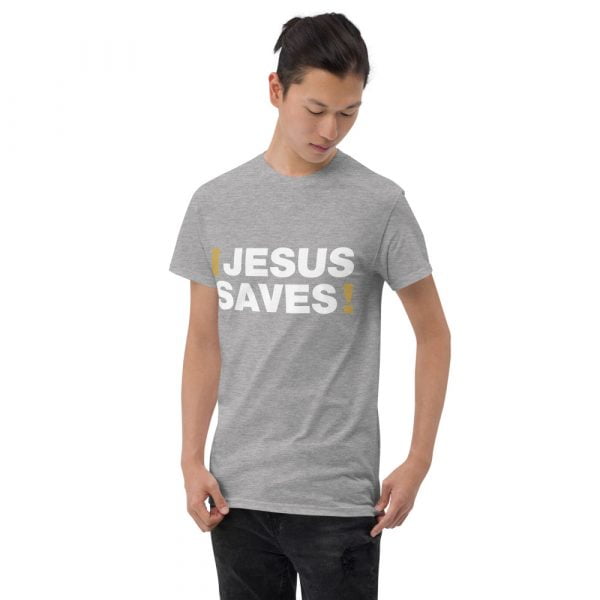 Short Sleeve T-Shirt - Jesus Saves! - Image 5