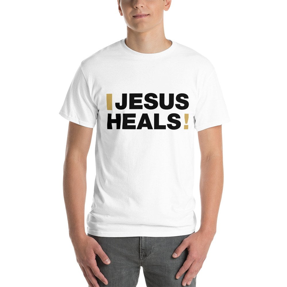 Short Sleeve T-Shirt - Jesus Heals! (light) - Image 2