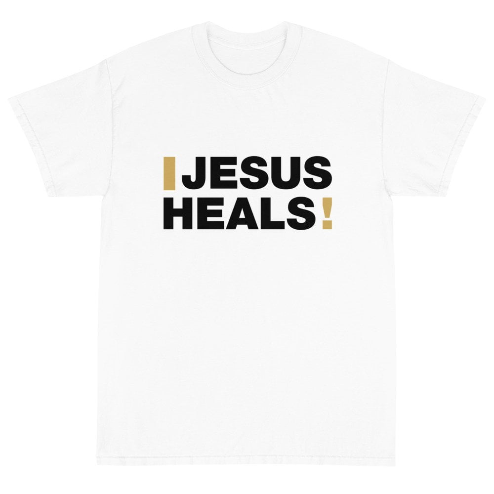 Short Sleeve T-Shirt - Jesus Heals! (light) - Image 3
