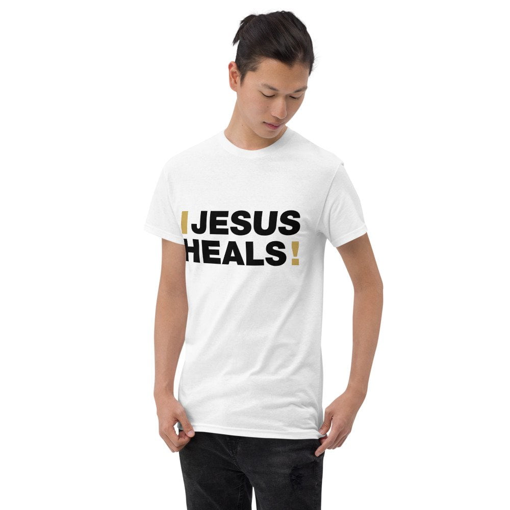 Short Sleeve T-Shirt - Jesus Heals! (light) - Image 5