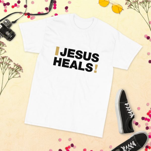 Short Sleeve T-Shirt - Jesus Heals! (light) - Image 7