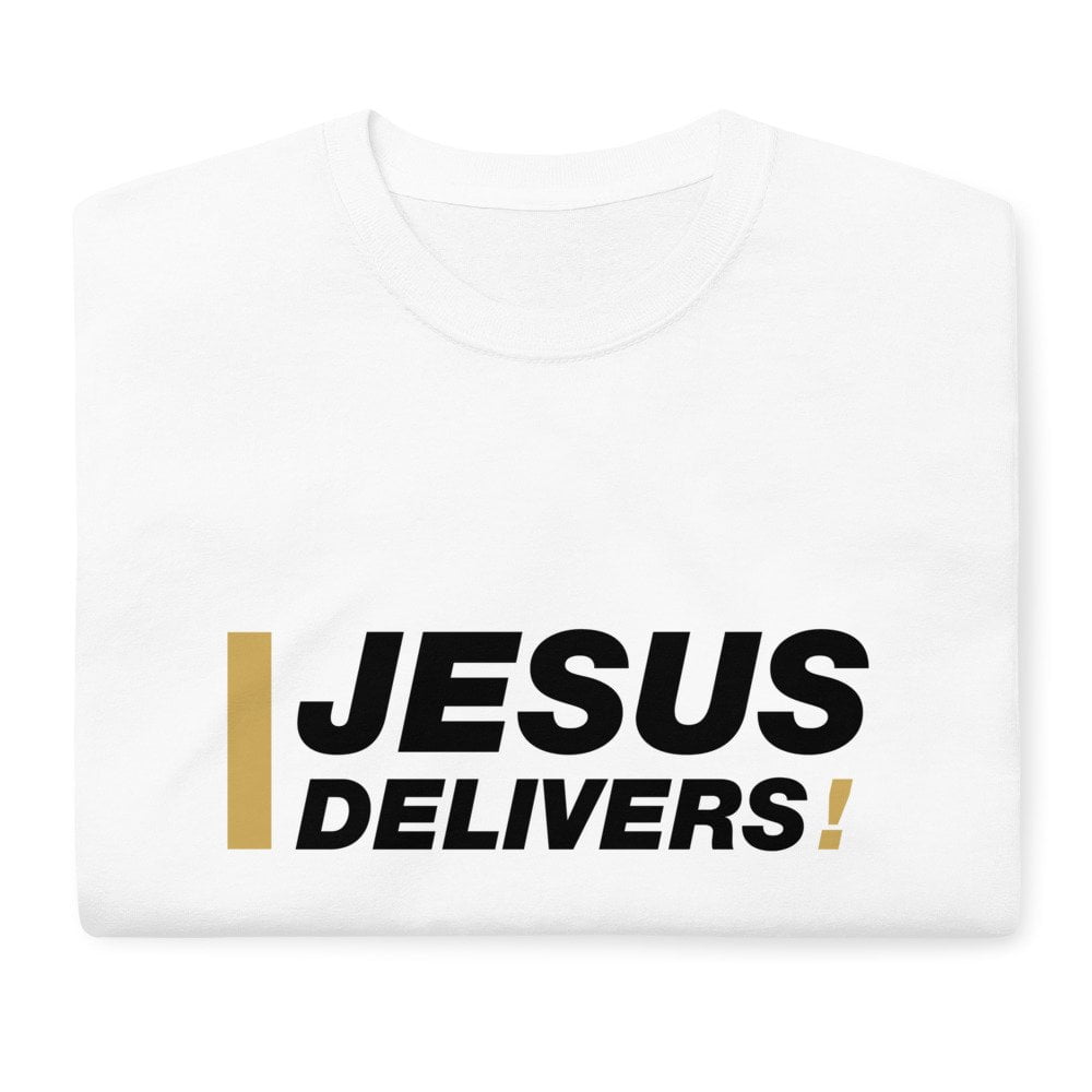 Short Sleeve T-Shirt - Jesus Delivers! (light) - Image 8