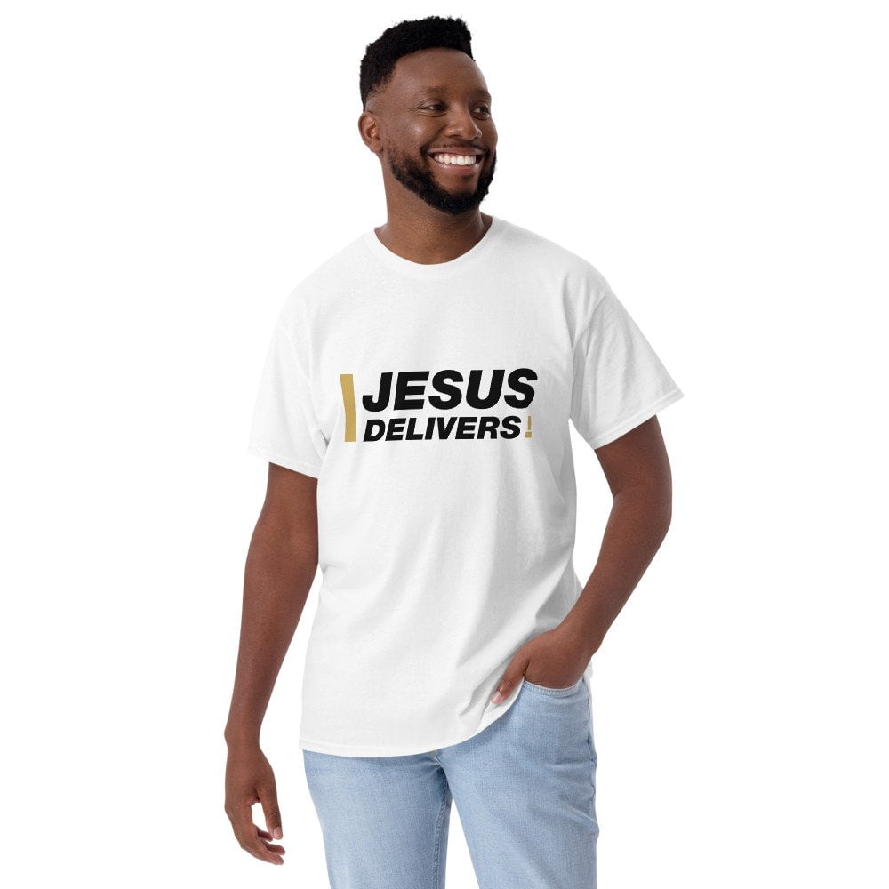 Short Sleeve T-Shirt - Jesus Delivers! (light) - Image 12