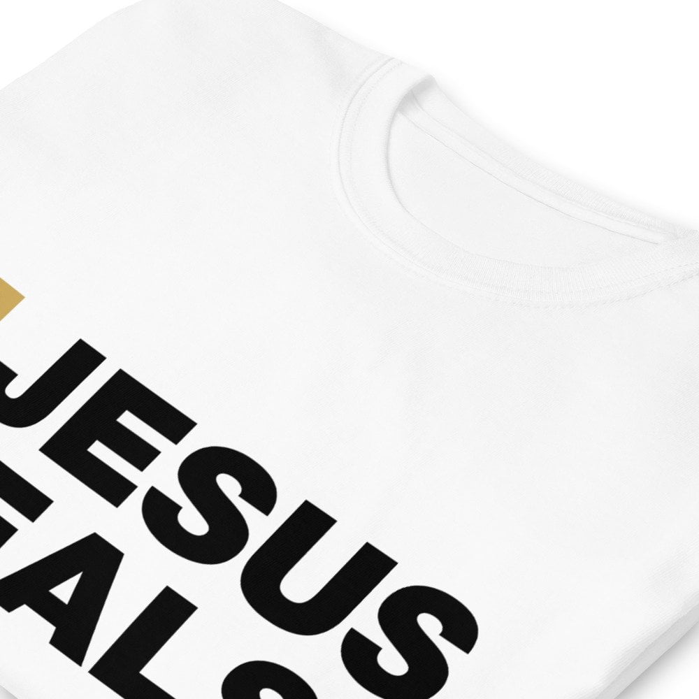 Short Sleeve T-Shirt - Jesus Heals! (light) - Image 17